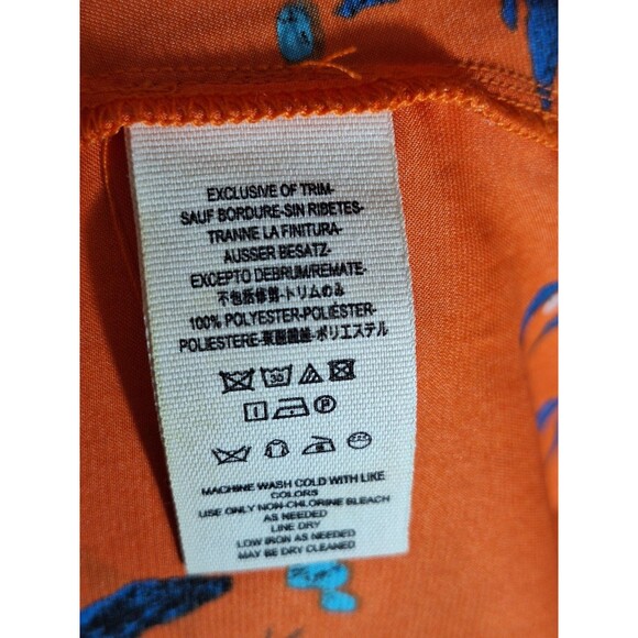 Free People Maxi Dress Sz L Orange Floral Wrap Bodice Side Button Front Boho - Picture 11 of 12